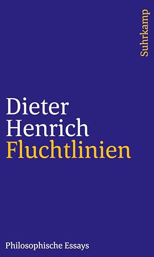 Fluchtlinien: Philosophische Essays von Suhrkamp Verlag